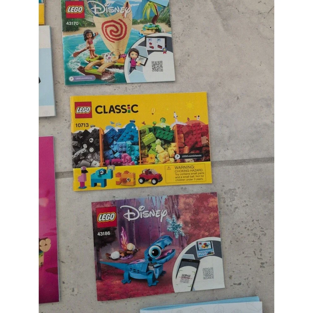 Random Lot Lego Flowers, Holiday, Disney, Classic, INSTRUCTIONS ONLY set of 13